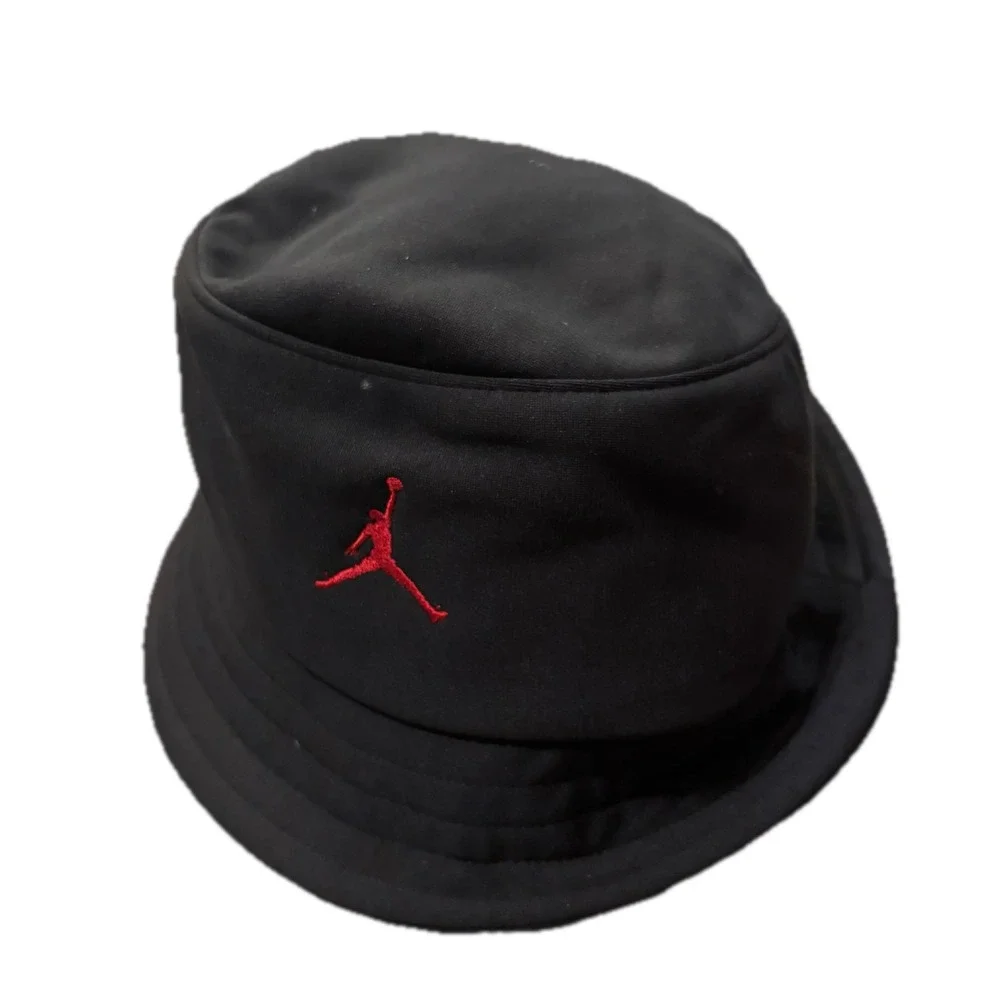 Jordan Jumpman Bucket Hat Black Red Embroidered Logo L XL Mens Sportswear